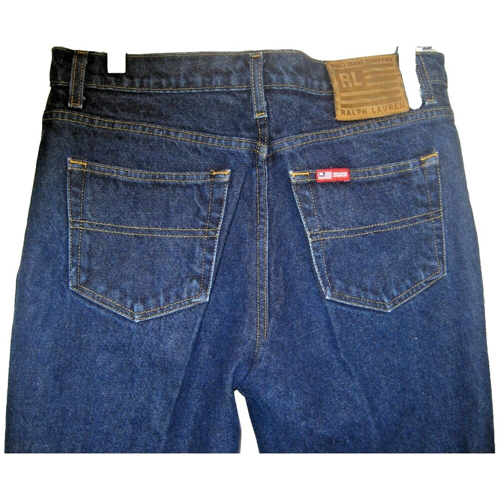 Womens NWOT Polo Jean Co Ralph Lauren 100%Cotton Dark Wash Jeans sz 10x29 inseam